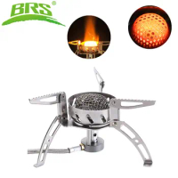 BRS Gas Stove Windproof Camping Outdoor picnic infrared stove Folding Split Stove Outdoor Hiking Gas Stove Furnace