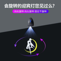 汽車動態自動旋轉迎賓燈開車門照地燈免接線感應投影燈車載氛圍燈