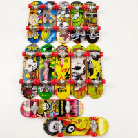 2pcs Fingerboard Alloy Skate Boarding Toys Quality Cute Party Favor Kids children Mini Finger Board Gift J0545