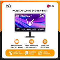 LG Monitor LG 24 Inch 24G411A FHD IPS 144Hz Gaming UltraGear - Garansi Resmi
