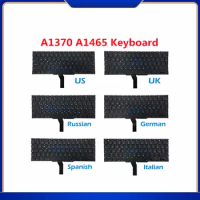 New A1370 A1465 Keyboard For Macbook Air 11" US UK French Spain German Russian Arabic Korean Italian Layout keyboard 2011-2017