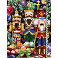 Christmas Printed Cross Stitch DIY Needlework 11CT Handicraft Needlepoint Decor