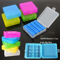 Chất lượng cao 4 AA AA Vỏ pin Đầy màu sắc Chống trượt Hộp pin 18650 Nhựa Hộp đựng pin có thể sạc lại