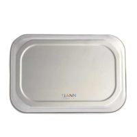 【TiANN 鈦安】萬用鈦烤盤 小款-22x15公分(小砧板/餐盤/砧盤/抗菌砧板/沾板/切菜板/烘焙烤盤/露營餐盤)