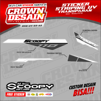 Striping UV SCOOPY ALL NEW Stiker Lis Motif Simpel Striping Motor SCOOPY NEW Variasi Custom - SNS-UV