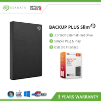 Seagate Plus Slim 1TB 2TB External Hard Drive For Mac and Windows Portable USB 3.0 External HDD 3 Ye