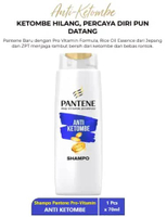Pantene Pro-Vitamin Shampo Botol 70ml Anti Dandruf