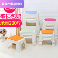 塑料凳子家用加厚結實客廳小號方凳大人板凳浴室凳熟膠小兒童矮凳