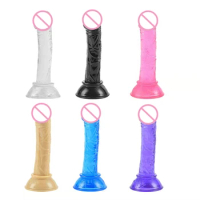 Realistic Mini Dildo Anal Masturbator Sex Toys For Couples Crystal Jelly Dildo Suction Cup Penis Thrusting Dildo For Women Hot