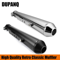 Retro Cafe Racer Motorcycle Exhaust Muffler Pipe Modified Tail System for CG125 GN125 Cb400ss Sr400 EN125 XL883 1200 Universal