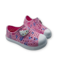 【樂樂童鞋】Hello Kitty防水涼鞋(三麗鷗 洞洞鞋 台灣製 凱蒂貓 防水涼鞋)