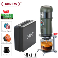 Máy pha cà phê cầm tay Espresso mini 3 trong 1, thương hiệu HiBREW cao cấp H4A và H4B. BH 12 tháng
