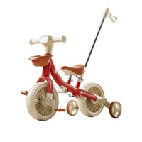 兒童三輪車多功能兒童平衡車輕推車(紅色 )