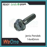 Baut Gantungan Knalpot Arm Beat Vario M10x40 Kunci 14 Kunci 14