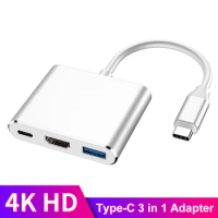 USB C Type C HDMI-compatible Mac 3.1 Converter Adapter USB Hub Type C to USB 3.0/Type-C Aluminum For Apple Macbook Adapter