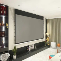 YuTong 100 inch 110inch Electric Ceiling Recessed Projector Screen clr alr Ambient Light Rejecting Long Throw Projector screen