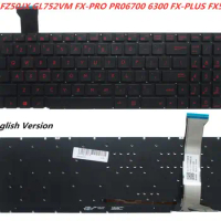 Laptop English Keyboard For Asus FZ50JX GL752VM FX-PRO PR06700 6300 FX-PLUS FX50V notebook Replacement layout Keyboard