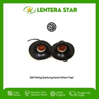 SW Fitting Gantung Karet Hitam Topi Anti Air