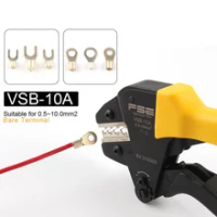 VSB-10A Insulated terminals crimping tools 0.5-10mm2 20-7AWG hand tools VSB series electrical crimping pliers High quality