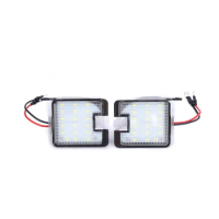 A Set Led Rearview Under Side Mirror Puddle Light white 12V For Ford S-Max Kuga Focus C-Max Escape Mondeo Galaxy WA6