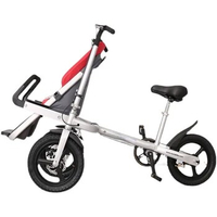 Three-Wheel Foldable Adult Baby Parent-Child Bicycle Mother and Child Car Baby Shopping Pet Cart