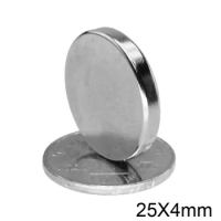 2/5/10/20pcs 25x4 Powerful Magnets 25mmx4mm Permanent Round Magnet 25x4mm Fridge Neodymium Magnetic Super Strong magnet 25*4 mm