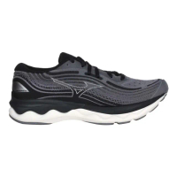 【MIZUNO 美津濃】WAVE SKYRISE 4 男鞋 寬楦 運動 慢跑鞋 黑灰(J1GC232302)