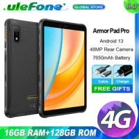 Ulefone Armor Pad Pro,16GB RAM（8GB+8GB virtual RAM) 128GB ROM,NFC Rugged Tablet,7650mAh,Stereo Dual 