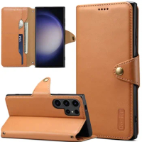 Luxury Leather Magnetic Wallet Phone Case For Samsung Galaxy S24 S23 FE Plus Ultra A34 A53 A54 A51 A52 A31 A32 A33 A05S Cover