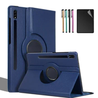 360Degree Rotating Case for Samsung Galaxy Tab S6 10.5"SM-T860/T865 tablet cover smart Auto Sleep/Wake protective shell+pen+film