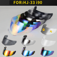 VISOR HELMET, STOK SEDIA ADA, UNTUK HJC HJ-33 I90 HELMET, Lutsinar Pelangi, REVO Merah, Tahan