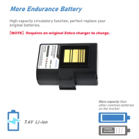 Replacement Battery for Zebra QLN220, QLn220HC, QLN320, QLn320HC, ZQ500, ZQ510,ZQ520, ZQ521,ZQ610,ZQ610HC,ZQ620, ZQ620HC,ZR628