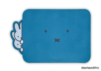 diamondpro台灣製造 米菲免 浴室吸水軟式珪藻土地墊 藍色