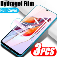 3Pcs Full Cover Hydrogel Film For Xiaomi Redmi 12C 11 10A 10C 10 Prime 2022 10X Pro 5G Front Screen Gel Protector Soft Film 12 C
