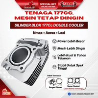 Blok Bore Up 177 CC Casting Iron Double Cooler BRT - Nmax Old, All New Nmax, Aerox Old, Aerox New, L