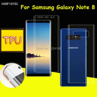 Front / Back Full Coverage Clear Soft TPU Film Screen Protector For Samsung Galaxy Note 8 Note8 Cover Curved Parts (Not Glass)