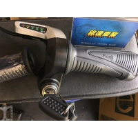 鋰電 / 電動車轉把分為 24V / 帶鎖電量調速轉把 電量顯示轉把 / 電動車配件 / 帶鎖電把 油門把手 五燈電顯
