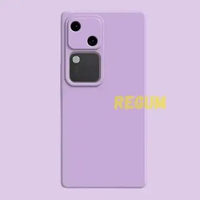 Soft Case Vivo V30 & V30 Pro Silikon Candy Macaron Bludru V30 Ungu