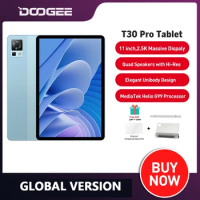 DOOGEE T30 Pro Tablet 11 Inch Helio G99 2.5K TÜV Certified 8GB RAM+256GB ROM Pad 20MP Main Camera 8580mAh Android 13 Tablet PC