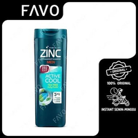 Sampo Zinc Men Active Cool Shampoo - 170 mL