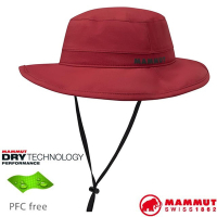 【MAMMUT 長毛象】新款 Machu Hat 防水快乾透氣圓盤帽(防水係數20000mm).遮陽帽.防曬帽_1191-02915-3715 緋紅