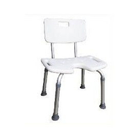 沐浴椅 洗澡椅 凹型鋁製(有背) 杏華9060