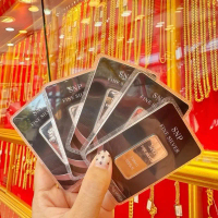 เงินแท่งบริสุทธิ์ 999.9% มีใบรับประกัน น้ำหนัก 1 บาท 5 บาท 10 บาท