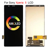 + Free tape best For Sony Xperia 5 LCD with Touch Screen Digitizer Assembly Parts For Sony X5 lcd J8210 J8270 J9210 Display