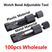 100pcs Watch Band Tool For Apple Watch Samsung Fitbit Adjustable Remover Kit Metal Plastic Strap Bracelet Link Pin Repair Tool