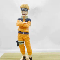 24cm Anime Naruto Figure Bonecos Naruto 3 Face Changer Uzumaki Naruto Action Figures with Base Style PVC Model Doll Toy