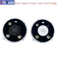 Rear Back Camera Lens Glass with Metal Frame Holder For Huawei Mate 40 40Pro 40Pro+ 40E Replacement Repair Spare Parts