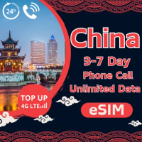 China eSIM Daily1.5GB Prepaid Data Sim Card, Unlimited 4G LTe High Speed &amp; Phone Call (No need register) No SMS