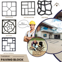 Cetakan Paving Block Untuk Jalan Taman Teras - Mudah Dan Praktis Besi