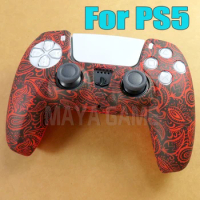 1pc Soft Silicone Rubber Skin Case For PS5 Gamepad Protective Cover For PlayStation5 Controller Camo Style